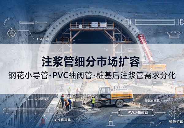 北屯注浆管细分市场扩容，隧道钢花小导管、PVC 袖阀管、桩基后注浆管需求分化